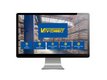 Een desktopcomputer. De V-Connect-startpagina is geopend.
