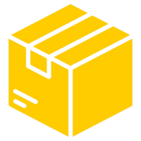 Icon of a yellow box symbolizing general cargo