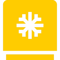 A box with a snowflake on it