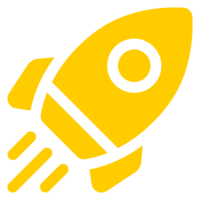 Icon of a launching rocket